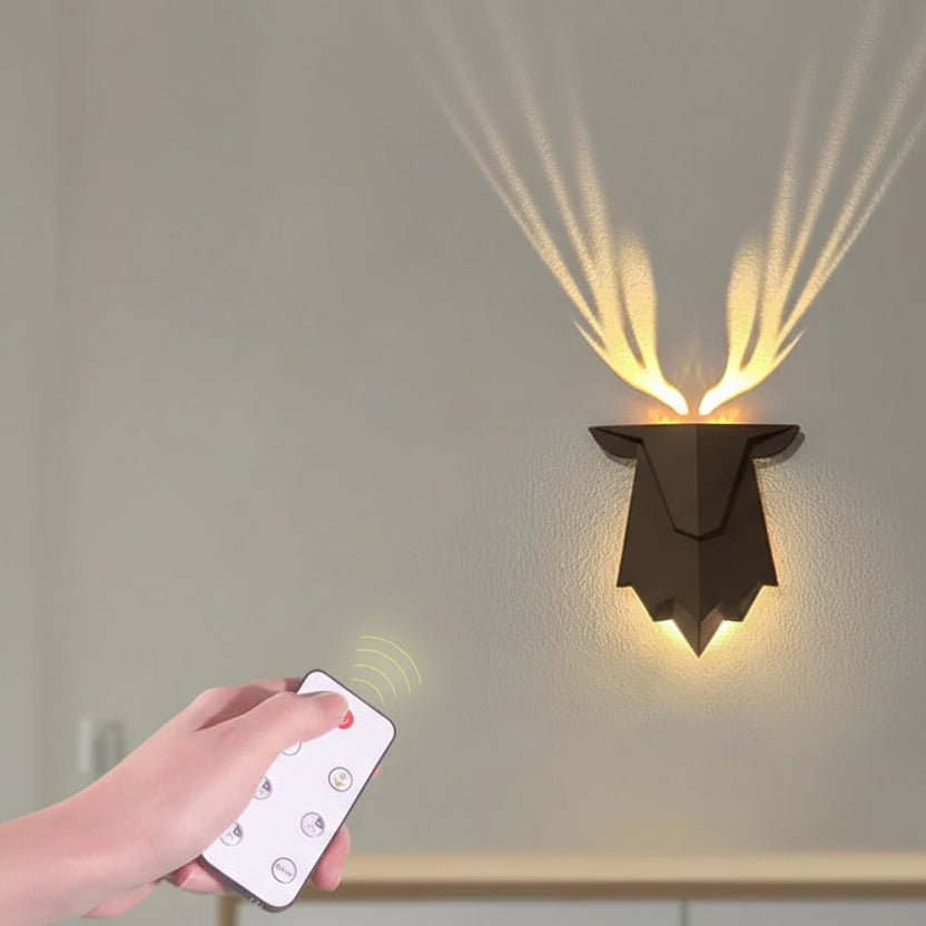 ZENANTLER – Lampada da parete minimalista a forma di cervo con funzione di regolazione delicata dell’intensità luminosa
