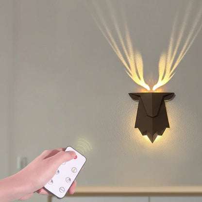 ZENANTLER – Lampada da parete minimalista a forma di cervo con funzione di regolazione delicata dell’intensità luminosa