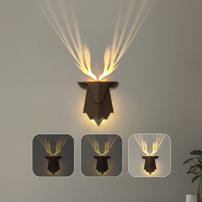 ZENANTLER – Lampada da parete minimalista a forma di cervo con funzione di regolazione delicata dell’intensità luminosa