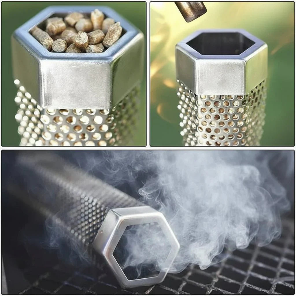 SMOKETUBE – Tubo per affumicare in acciaio inossidabile per un sapore di fumo intenso da barbecue