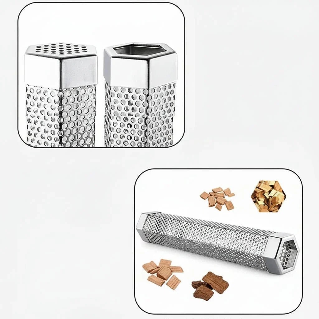 SMOKETUBE – Tubo per affumicare in acciaio inossidabile per un sapore di fumo intenso da barbecue