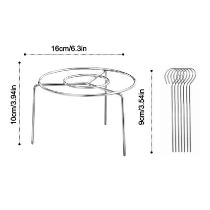 AIRSKEWER – Griglia in acciaio inossidabile per friggitrice ad aria con porta-spiedini