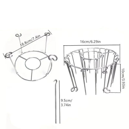 GRILLVERT – Griglia in acciaio inossidabile per grigliatura verticale con porta-spiedini