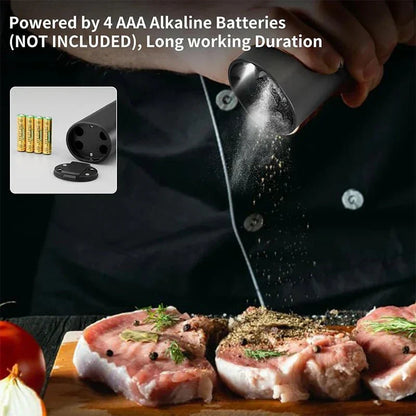 SPICE DUO – Set di macinapepe e sale elettrici con impostazione di macinatura regolabile