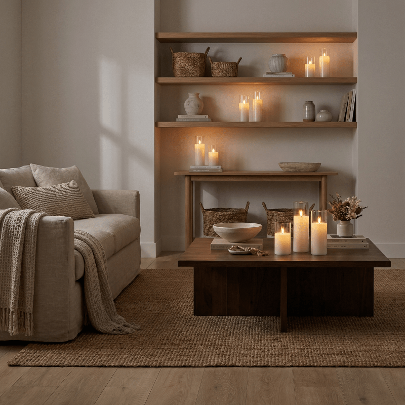 SOULLIGHT - Set da 9 candele LED decorative con tremolio realistico