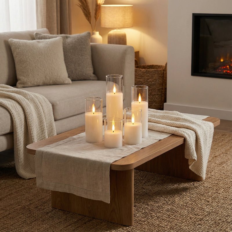 SOULLIGHT - Set da 9 candele LED decorative con tremolio realistico