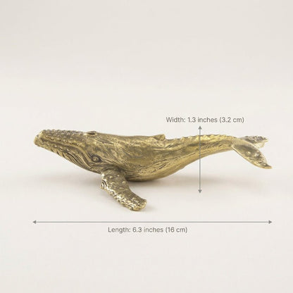 ARTÉLIA - Esclusiva scultura in ottone di balena come elemento decorativo di rilievo