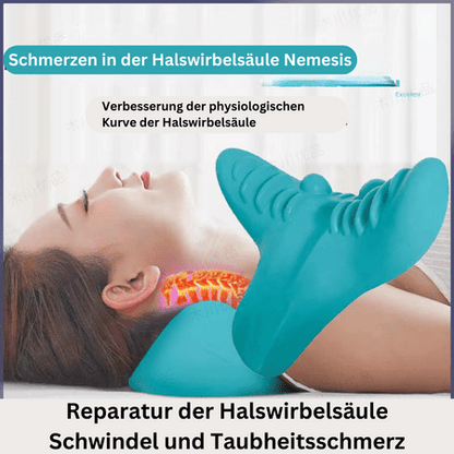 Tranquessence – Cuscino massaggiante ergonomico per il collo, rilassamento e sollievo dal dolore