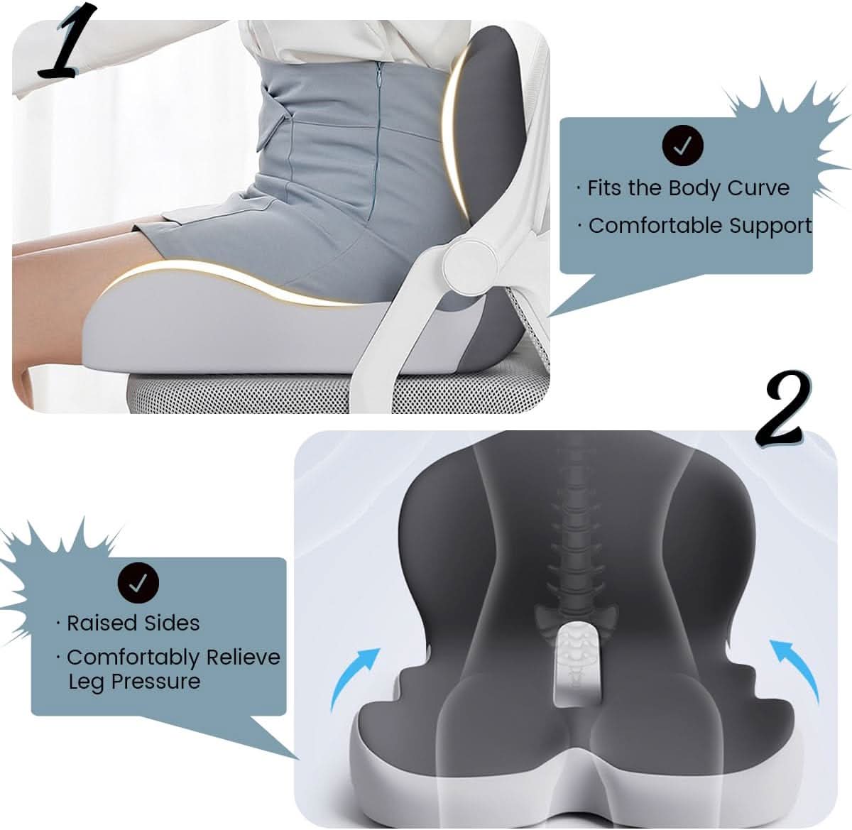 ERGOCOMFORT PAD – Cuscino premium in memory foam per postura e comfort