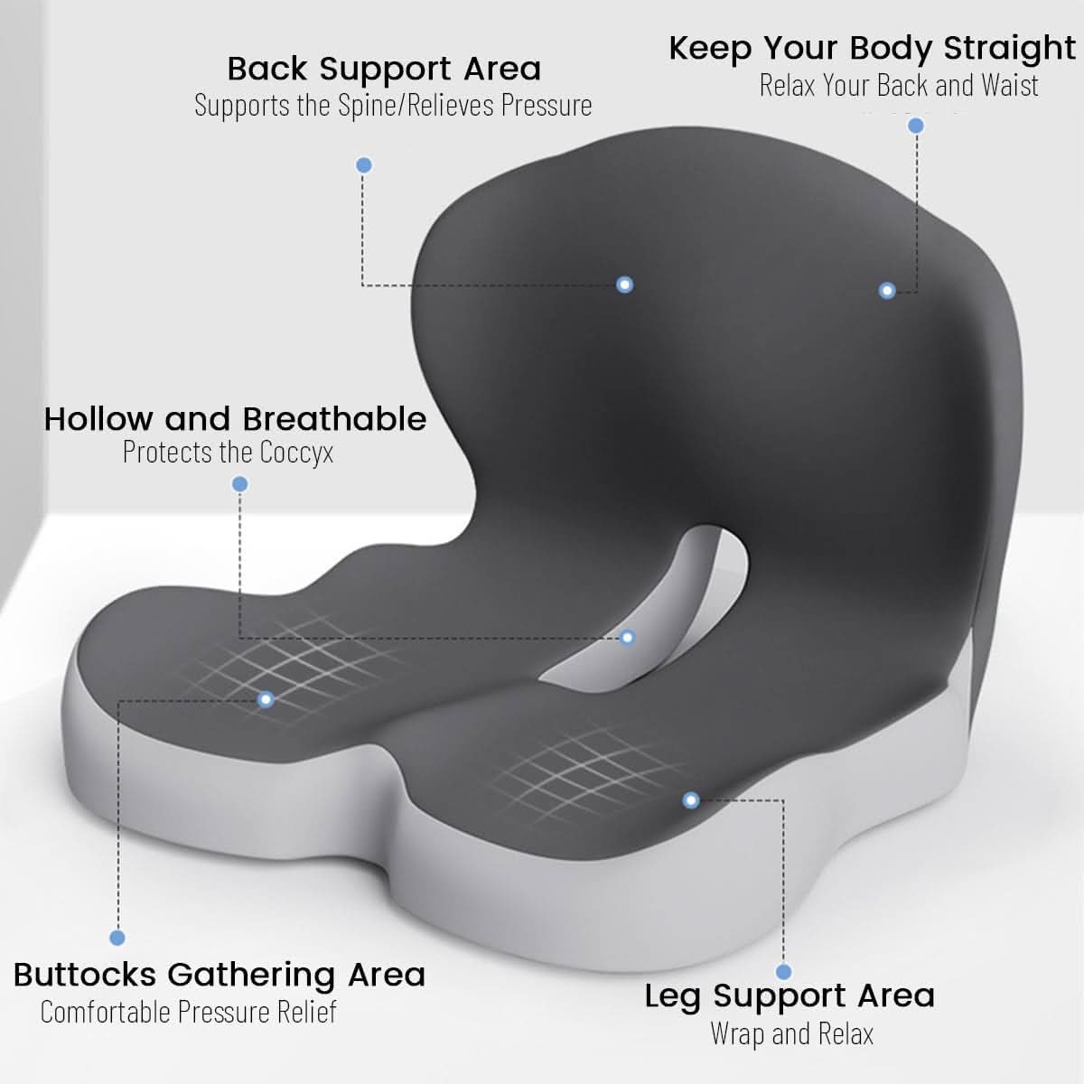 ERGOCOMFORT PAD – Cuscino premium in memory foam per postura e comfort