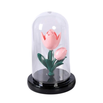 EVERBLOOM – Lampada LED a tulipano | Lampada da tavolo romantica per una decorazione elegante