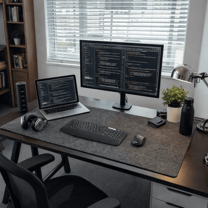 DESKBASE FELT – Tappetino da scrivania in feltro di lana morbido e antiscivolo per gaming e lavoro