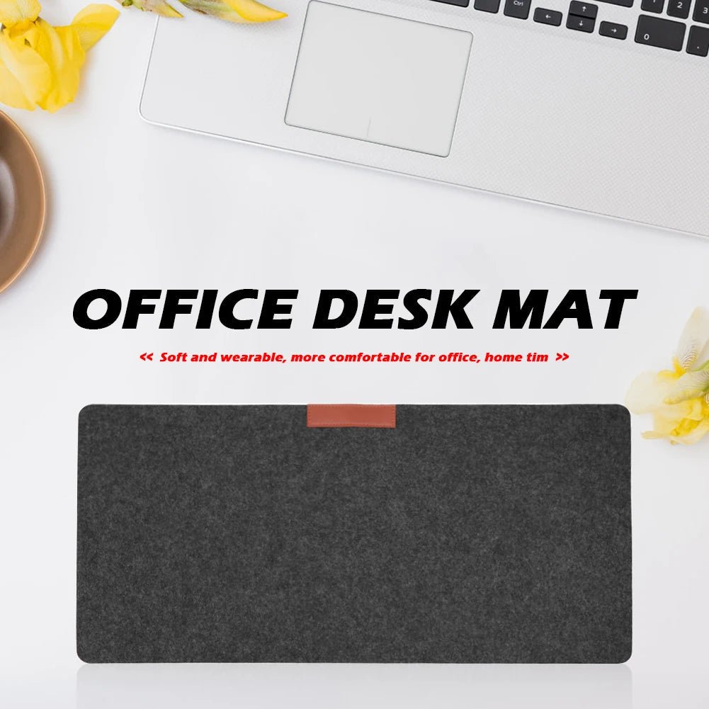 DESKSOFT – Tappetino da scrivania in feltro morbido per spazi di lavoro puliti
