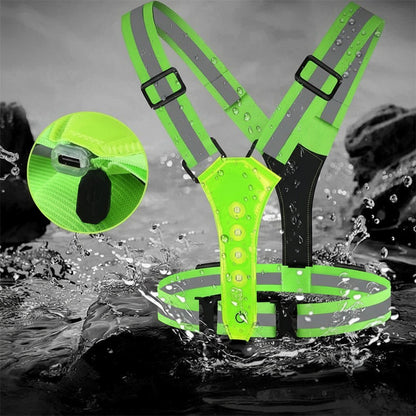 STAYLIT – Gilet LED ricaricabile USB per corsa, ciclismo e escursionismo