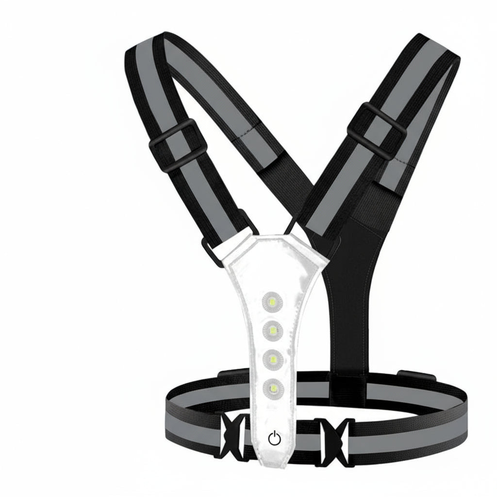 STAYLIT – Gilet LED ricaricabile USB per corsa, ciclismo e escursionismo