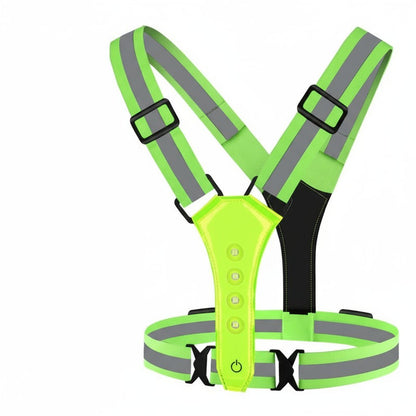 STAYLIT – Gilet LED ricaricabile USB per corsa, ciclismo e escursionismo