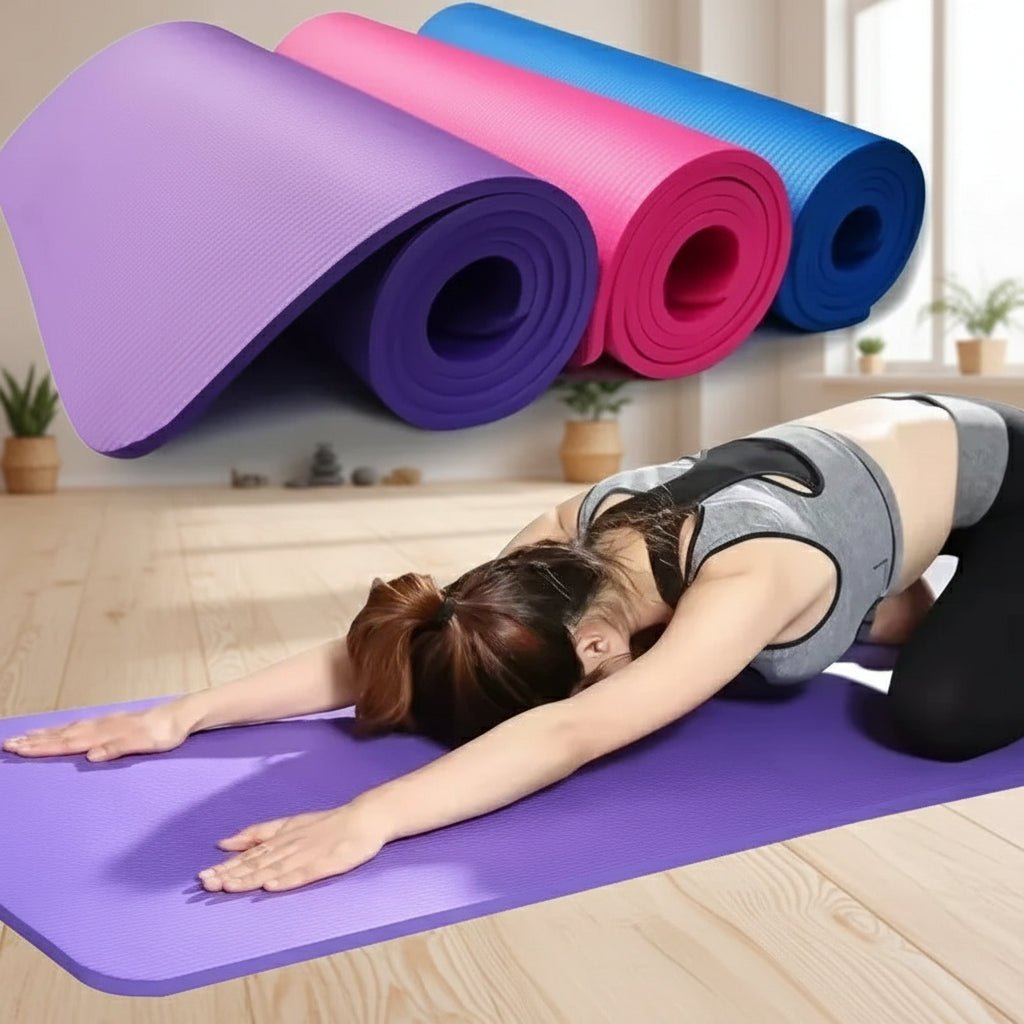 WIDE WONDER – Tappetino antiscivolo per fitness e yoga, extra large, 185 cm