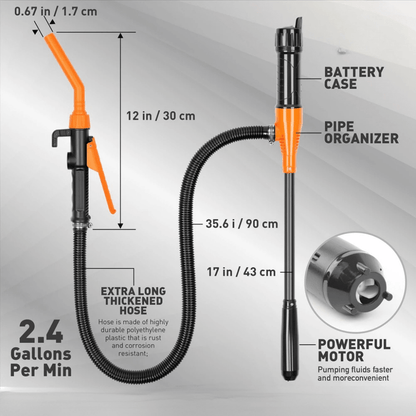 PUMPJET – Pompa di trasferimento compatta con flusso regolabile, portata di 2,4 GPM