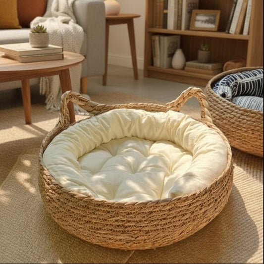 SNOOZIE – Letto per gatto rotondo ultra-morbido per un comfort accogliente