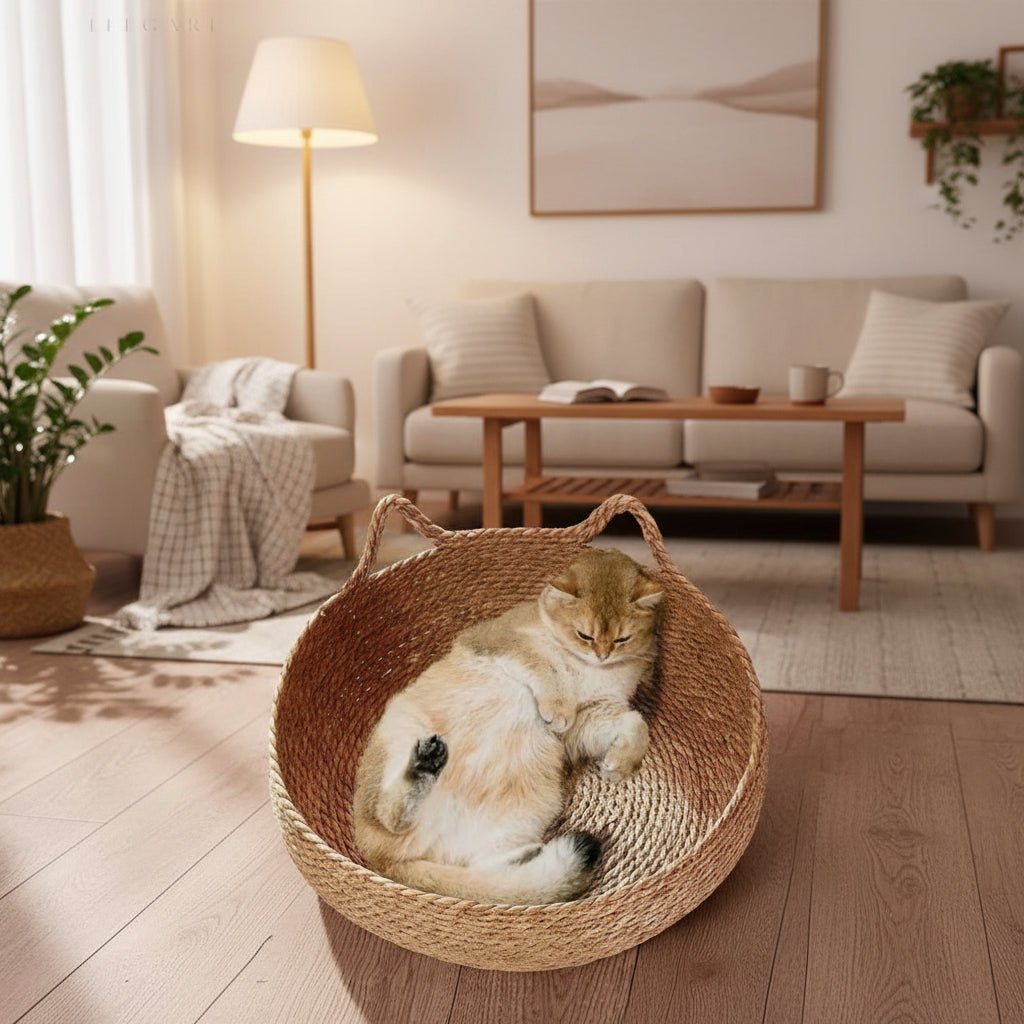 SNOOZIE – Letto per gatto rotondo ultra-morbido per un comfort accogliente