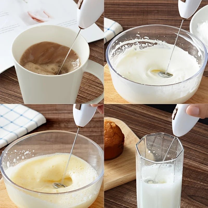 STIR POINT – Mini sbattitore per latte alimentato a batteria per una schiumatura rapida