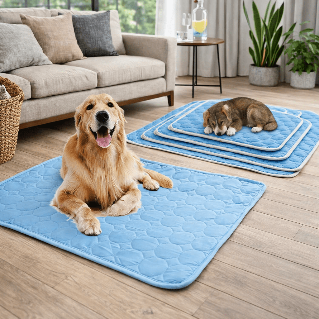 FELLCOMFORT – Tappetino rinfrescante auto-raffreddante per animali domestici nel caldo estivo