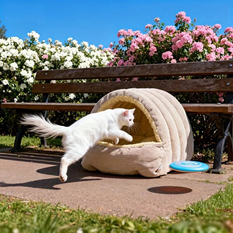 SNUGDEN – Cuccia chiusa per gatto, calore e sicurezza