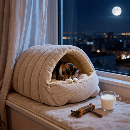 SNUGDEN – Cuccia chiusa per gatto, calore e sicurezza