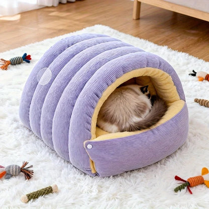 SNUGDEN – Cuccia chiusa per gatto, calore e sicurezza