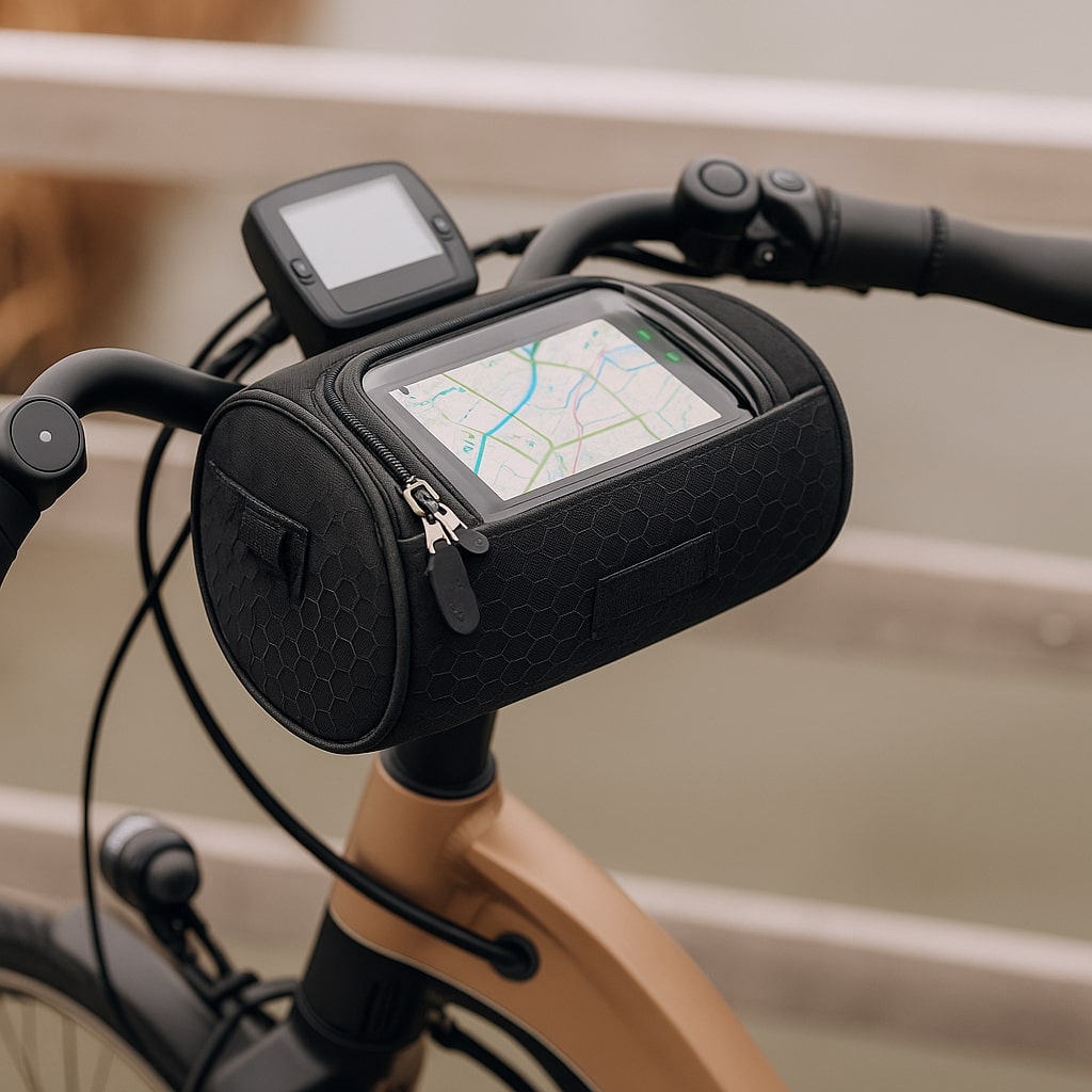 Borsa da manubrio con finestra touchscreen RideShield