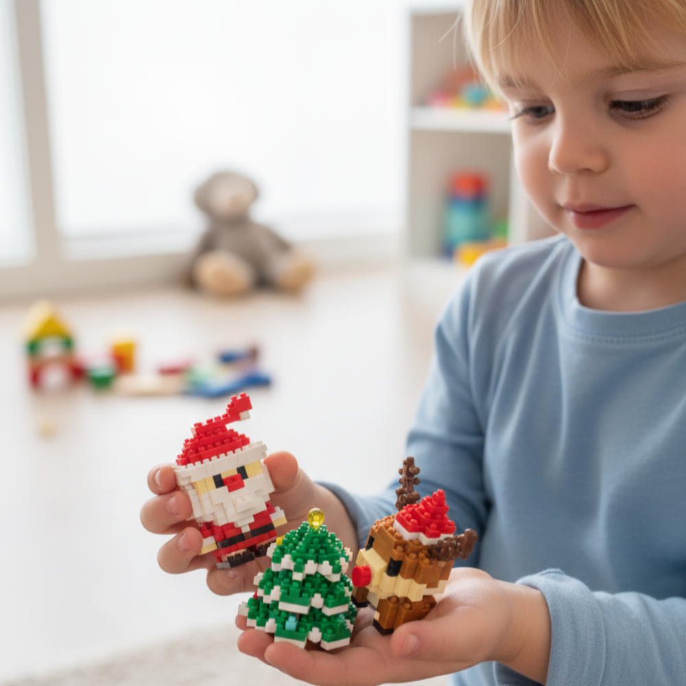 FestiveBlocks | Set di giocattoli da costruzione creativi per il divertimento delle vacanze in famiglia