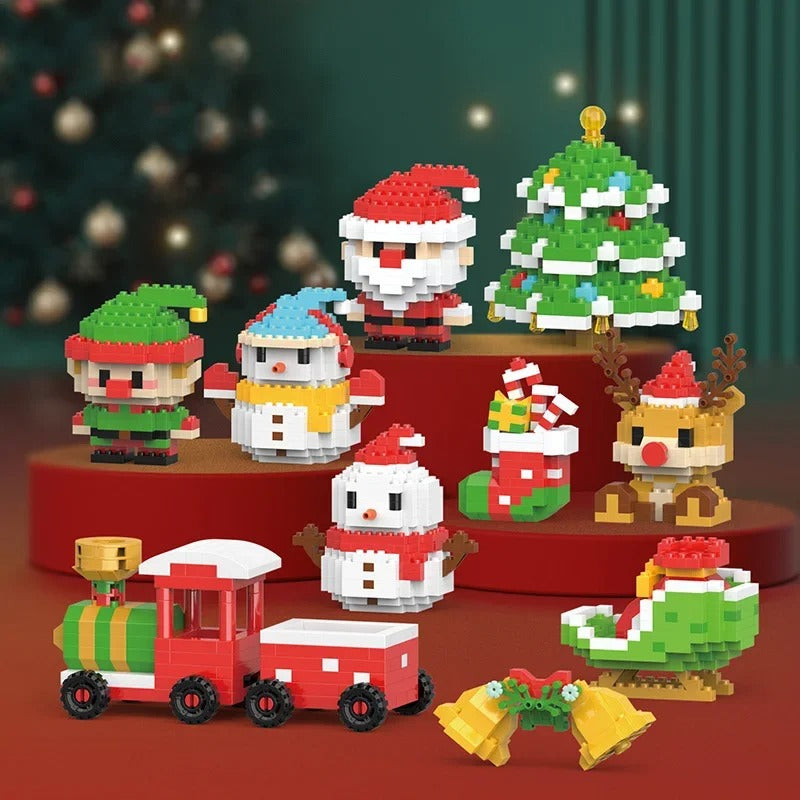 FestiveBlocks | Set di giocattoli da costruzione creativi per il divertimento delle vacanze in famiglia
