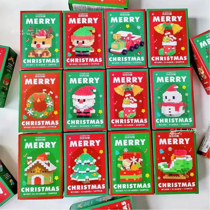 FestiveBlocks | Set di giocattoli da costruzione creativi per il divertimento delle vacanze in famiglia