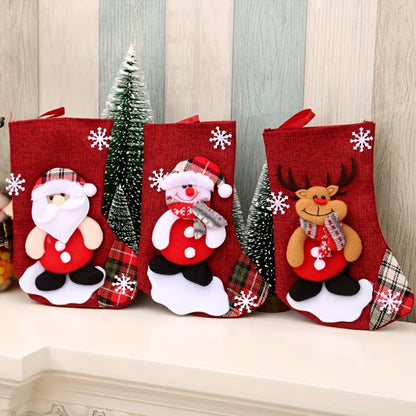 FestiveCharm | Set di calze di Natale rosse per decorazioni festive