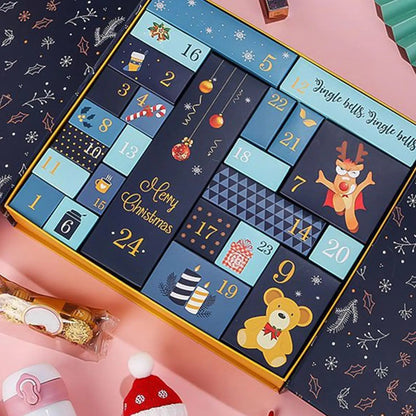 FestiveCraft | Calendario dell'Avvento fatto a mano con 24 scatole regalo riempibili