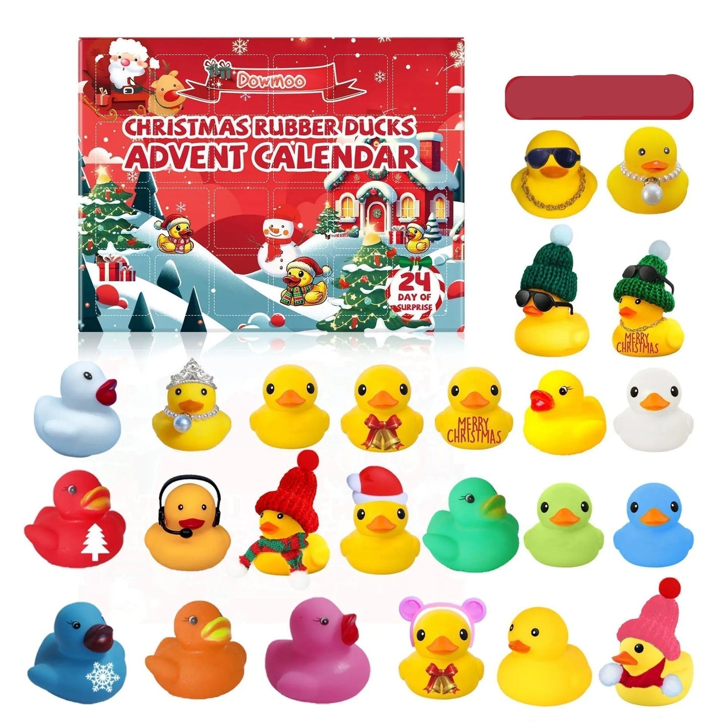 FestiveDuck | Calendario dell'Avvento con paperelle di gomma per il divertimento dei bambini durante le feste