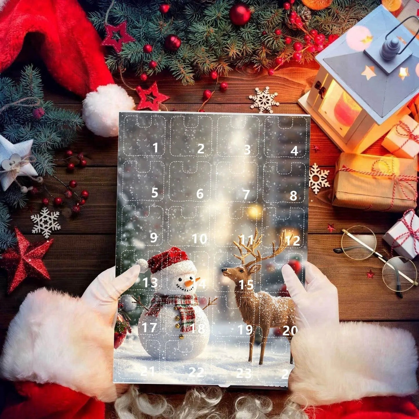 FestiveJoy | Calendario dell'Avvento natalizio per famiglie con 24 divertenti sorprese per il 2025