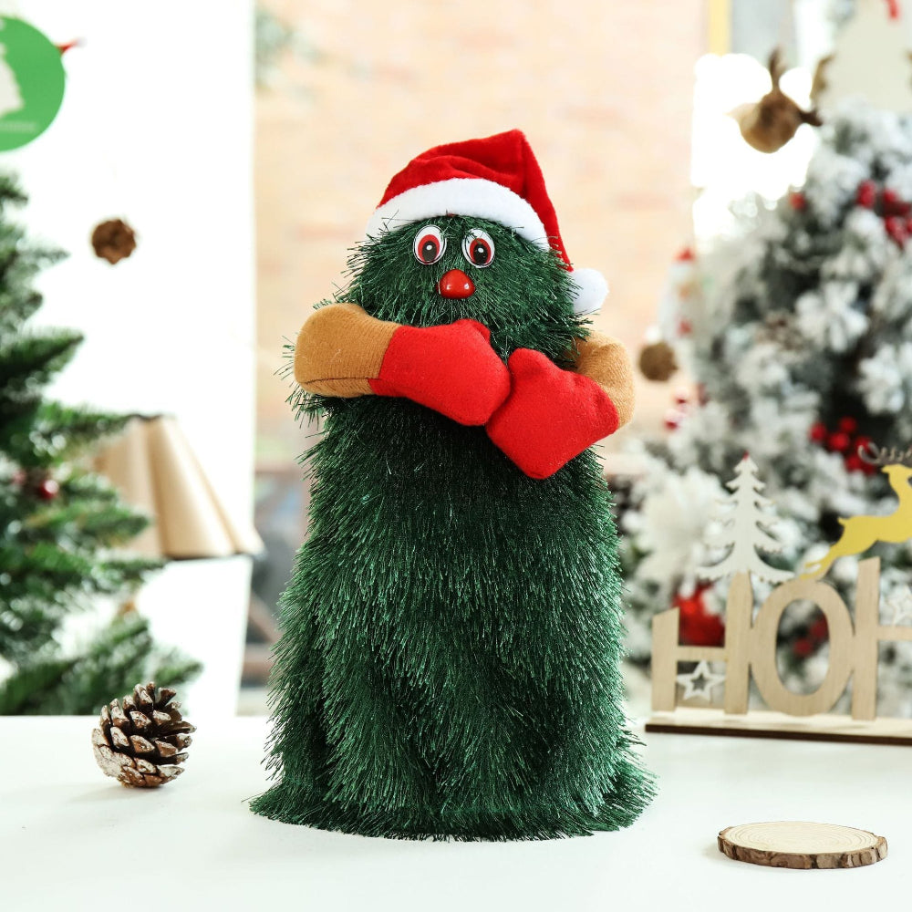 FestivePlush | Giocattolo musicale animato a forma di albero di Natale per decorazioni natalizie