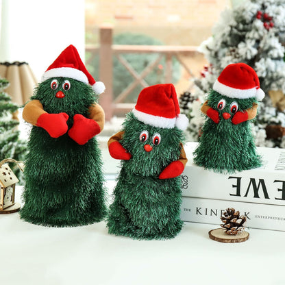 FestivePlush | Giocattolo musicale animato a forma di albero di Natale per decorazioni natalizie