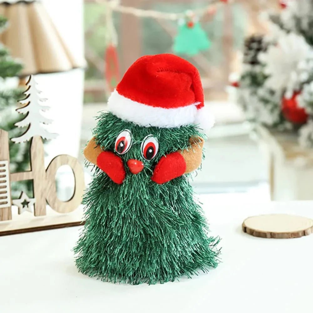 FestivePlush | Giocattolo musicale animato a forma di albero di Natale per decorazioni natalizie