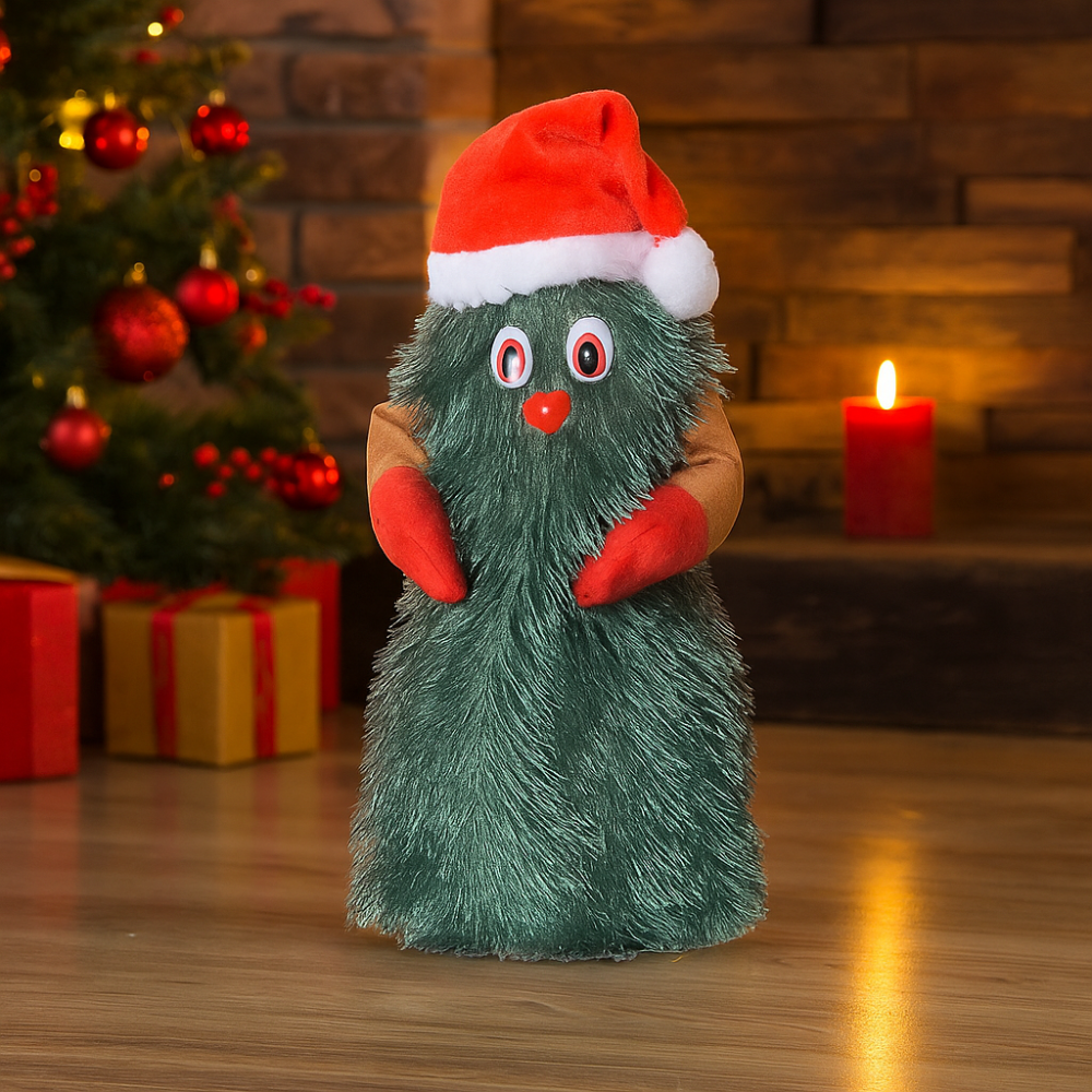 FestivePlush | Giocattolo musicale animato a forma di albero di Natale per decorazioni natalizie