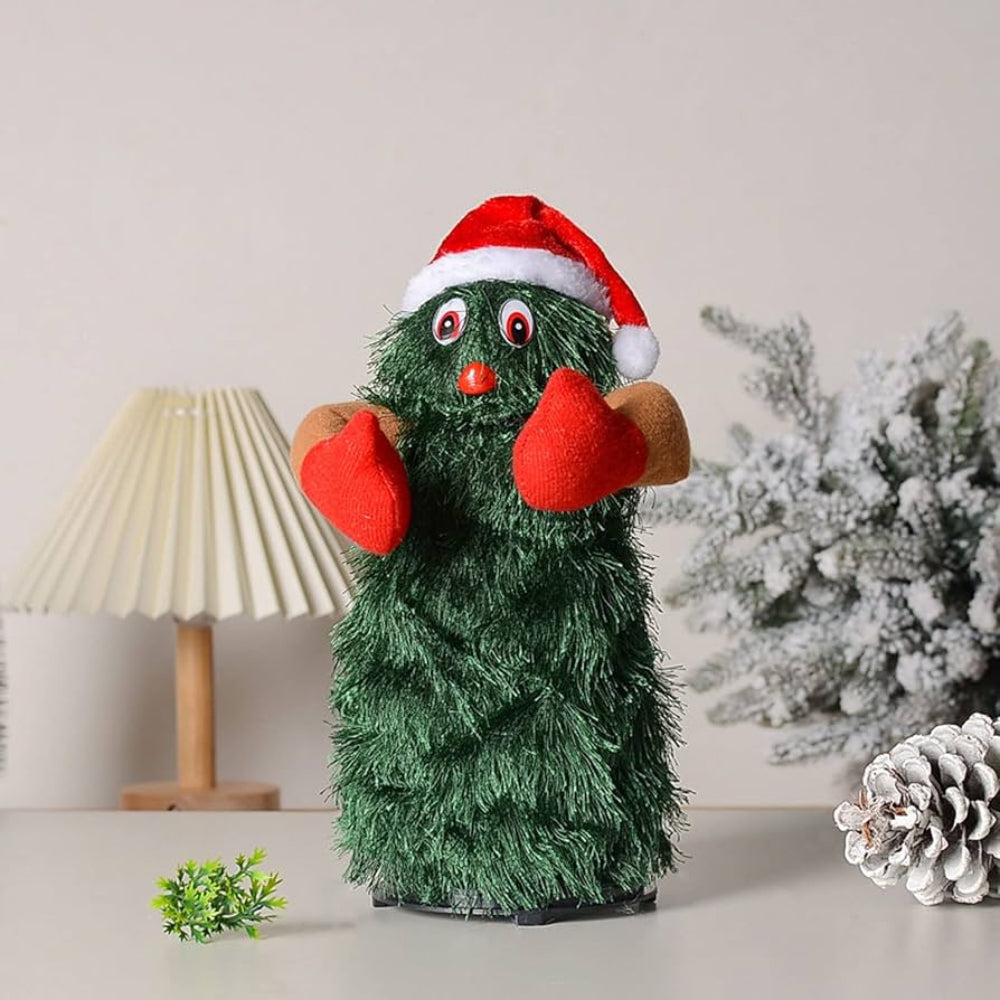 FestivePlush | Giocattolo musicale animato a forma di albero di Natale per decorazioni natalizie