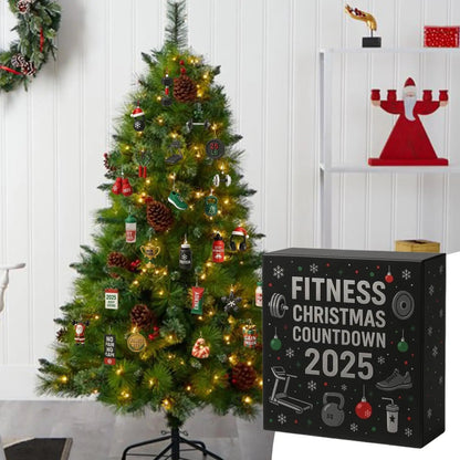 FitSpirit | Allegro calendario dell'Avvento in acrilico con conto alla rovescia per gli appassionati di fitness