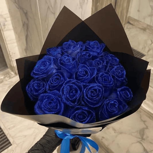 EverLiora Rosa Eterna Fioritura | Rosa vera preservata con glitter per regali romantici e décor elegante per la casa