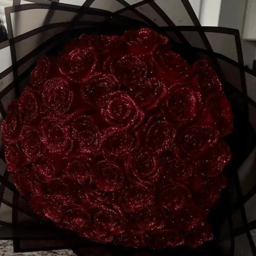 EverLiora Rosa Eterna Fioritura | Rosa vera preservata con glitter per regali romantici e décor elegante per la casa