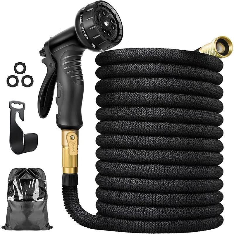 HydroFlow Max Tubo da Giardino | Tubo d'acqua elastico e durevole | Senza pieghe per giardino, piante e pulizie