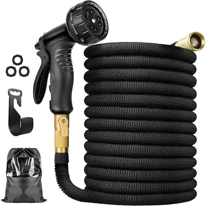HydroFlow Max Tubo da Giardino | Tubo d'acqua elastico e durevole | Senza pieghe per giardino, piante e pulizie