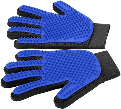 PETCAREGLOVE - guanto per la toelettatura e la rimozione delicata del pelo da gatti e cani