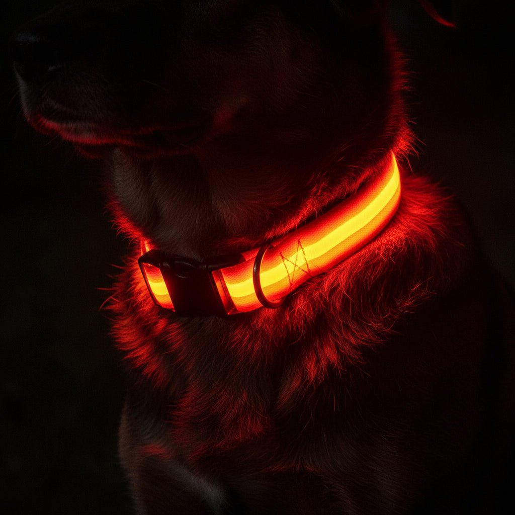 GLOWRUN – Collare LED di sicurezza per cani con taglia regolabile