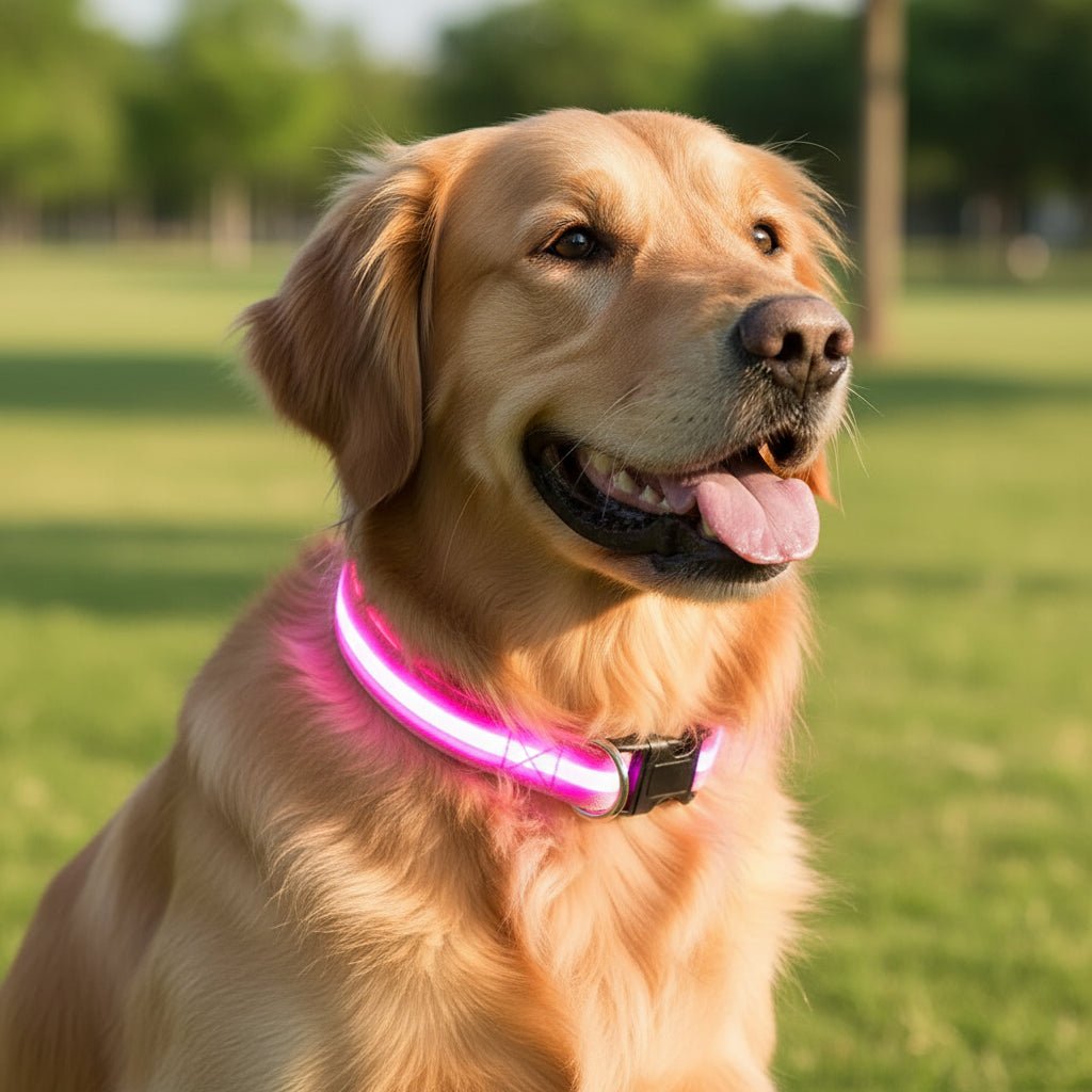 GLOWRUN – Collare LED di sicurezza per cani con taglia regolabile